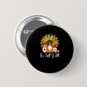 Herfst Kabouters Met Herfstpompoen Het Is Herfst M Ronde Button 5,7 Cm (Voorkant /achterkant)