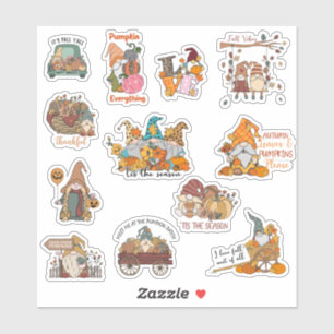 Herfst Kabouters Sticker Pack