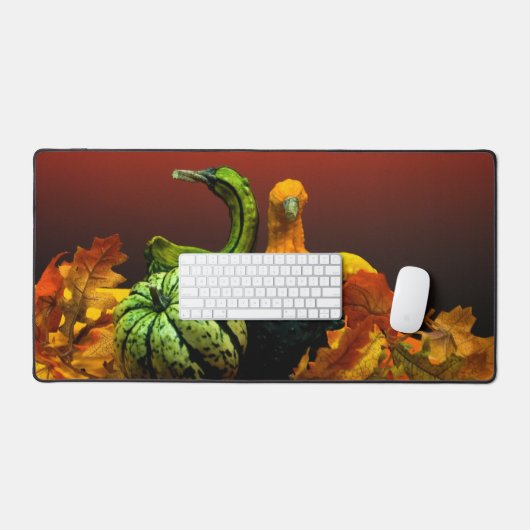 Herfst kalebassen rustieke herfstkleuren bureaumat (Keyboard & Muis)