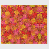 Herfst Kaleidoscoop: Levendige herfstbladeren Patr Cadeaupapier (Vlak)