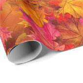Herfst Kaleidoscoop: Levendige herfstbladeren Patr Cadeaupapier (Rol Hoek)