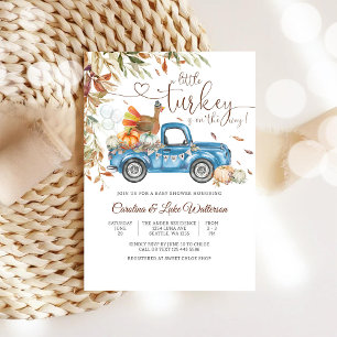 Herfst Kalkoen Baby Shower Uitnodiging