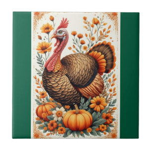 Herfst Kalkoen Feest Tegeltje