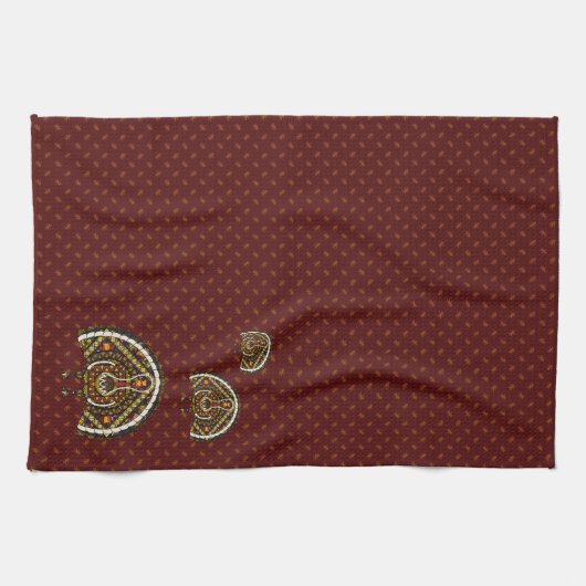 Herfst kalkoen handdoek (Horizontaal)