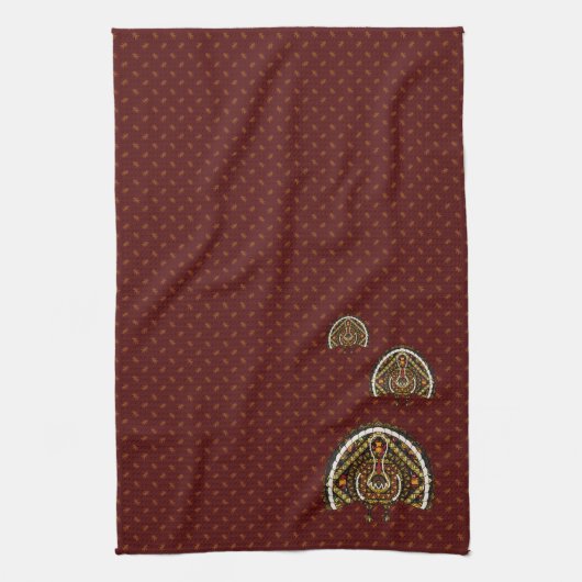 Herfst kalkoen handdoek (Verticaal)
