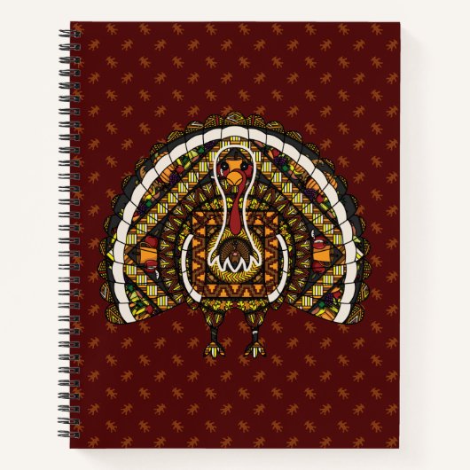 Herfst Kalkoenspiraal Notebook Notitieboek (Voorkant)