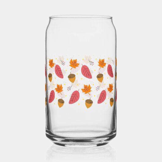 Herfst Kan Glas Herfst Huisdecoratie Herfst Sfeer (Voorkant)