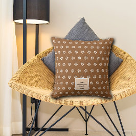 Herfst Kastanje Bloemen Aangepaste naam Kussen