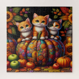 Herfst katten puzzel