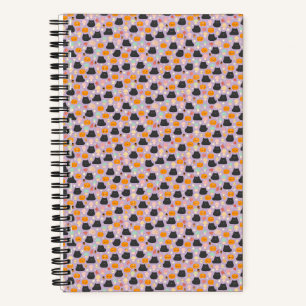 Herfst Kawaii Kat en Pompoen Notitieboek