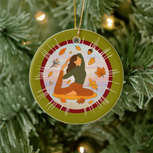 Herfst Keramisch Ornament