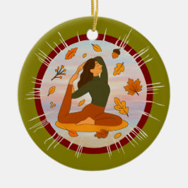 Herfst Keramisch Ornament