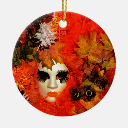 herfst keramisch ornament (Voorkant)