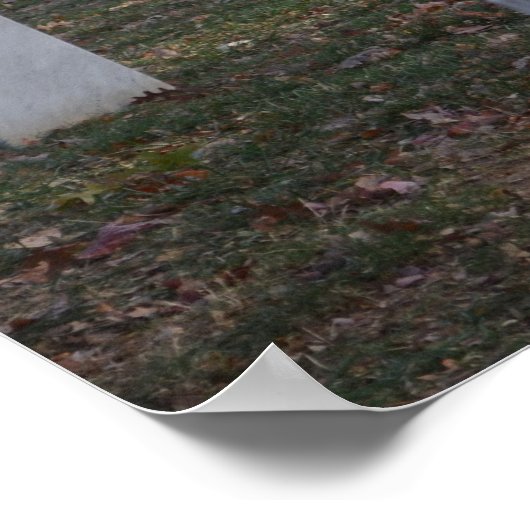 Herfst kerkhof van Arlington 2013 — Hoofdstenen Poster (Hoek)