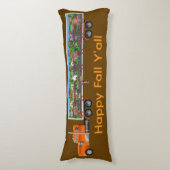 Herfst/Kerst LRT Village op Big Rig Lichaamskussen (Voorkant Verticaal)