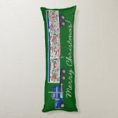 Herfst/Kerst LRT Village op Big Rig Lichaamskussen (Achterkant (Verticaal))