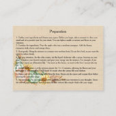 Herfst Keuken Heks Bulk Recept Kaarten Visitekaartje (Achterkant)