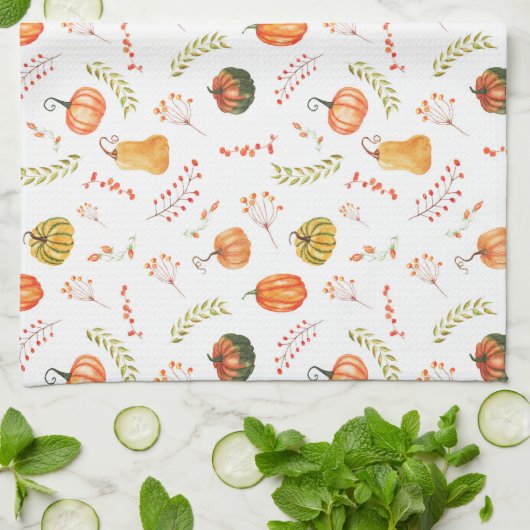 Herfst keukenhanddoek (Gevouwen)