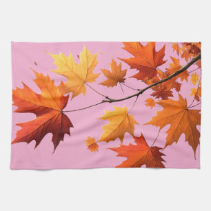 Herfst Keukenhanddoeken roze