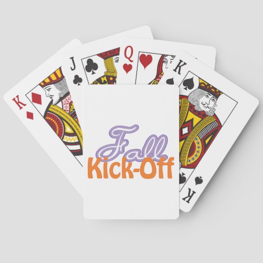 Herfst Kick Off Pokerkaarten (Achterkant)
