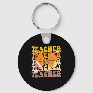 Herfst Kids Student Coquette Strik Potlood Herfst  Sleutelhanger