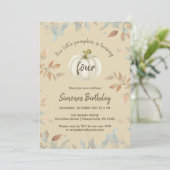 Herfst Kids Verjaardagsfeestje Waterverf Kaart (Staand voorkant)