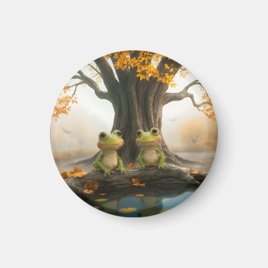 Herfst kikkermagneet magneet (Voorkant)