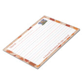 Herfst Kind Handscripting Practice Notitieblok (Schuin)