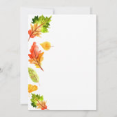 Herfst kind verjaardagsfeestje voor pompoenen kaart (Achterkant)