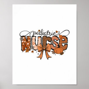 Herfst kinderverpleegkundigen Thanksgiving verplee Poster