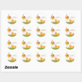 Herfst kinderwagen Baby shower Stickers (Vel)