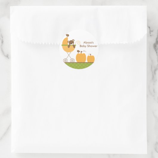 Herfst kinderwagen Baby shower Stickers (Tas)
