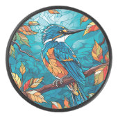 Herfst Kingfisher Hockey Puck (Voorkant)