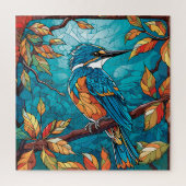 Herfst Kingfisher puzzel Legpuzzel (Verticaal)