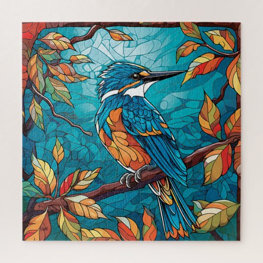 Herfst Kingfisher puzzel Legpuzzel (Verticaal)