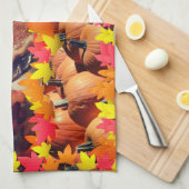 Herfst Kitchen Pumpkin Decoratieve handdoeken (Quarter Fold)