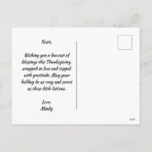 Herfst Kittens met pompoenen Feestdagenkaart (Achterkant)