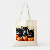 Herfst Kittens met pompoenen Tote Bag (Achterkant)