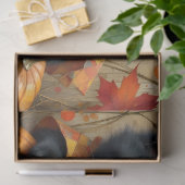 Herfst Kittens Pompoenen en Foliage Tissuepapier (Geschenk)