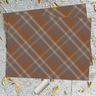 Herfst Klassieke Vintage Plaid Tartan Patroon Tissuepapier