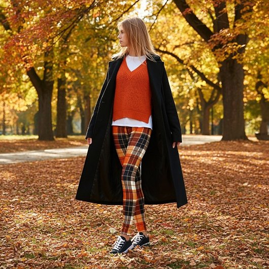 herfst kleed leggings