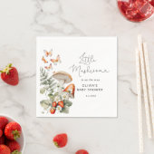 Herfst kleine paddenstoel baby shower servet (Insitu)