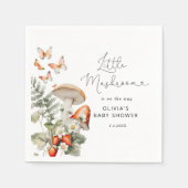 Herfst kleine paddenstoel baby shower servet (Voorkant)