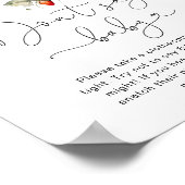 Herfst kleine paddenstoel Zeg geen baby Poster (Hoek)