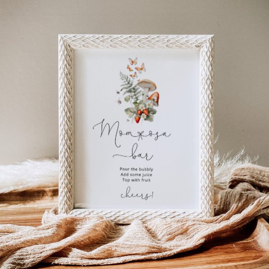 Herfst kleine paddestoel mam-osa bar poster