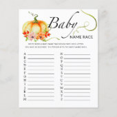 Herfst kleine pompoen baby race game (Voorkant)