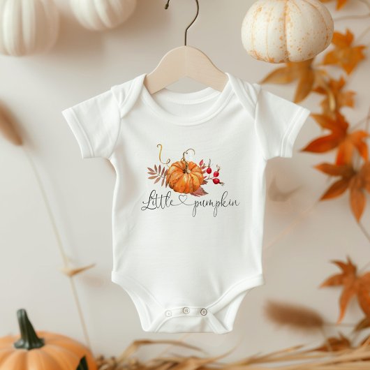 Herfst kleine pompoen baby romper