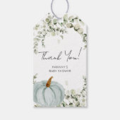 Herfst kleine pompoen Baby shower gunst dank u Cadeaulabel (Voorkant)