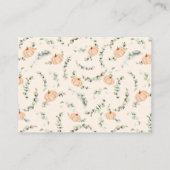 Herfst kleine pompoen Baby shower Informatiekaartje (Achterkant)