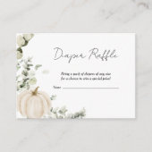 Herfst kleine pompoen Baby shower Informatiekaartje (Voorkant)